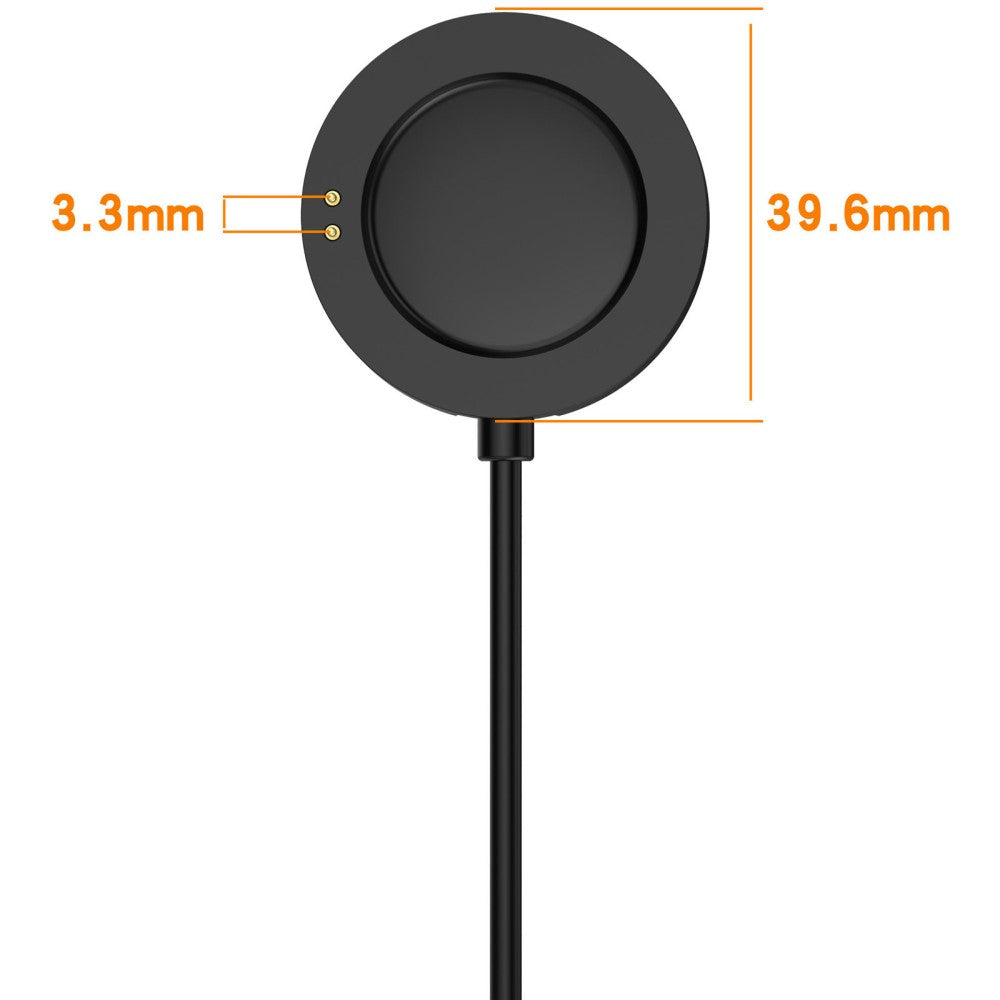 1m Silikone USB Opladningskabel passer til Xiaomi Watch S2 46mm / Xiaomi Watch S2 42mm