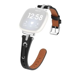 Ægte Læder Universal Rem passer til Fitbit Versa 4 / Fitbit Sense 2