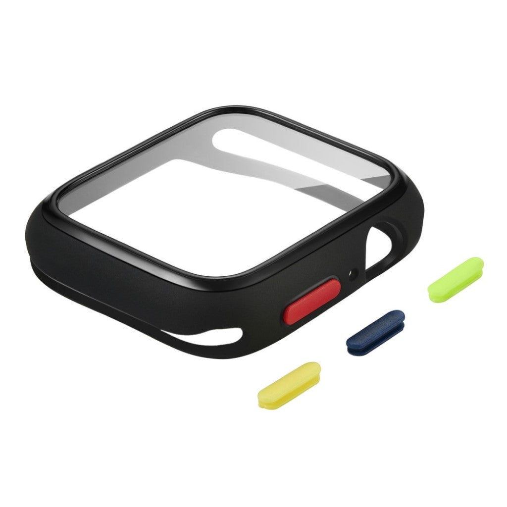 Rigtigt Fed Universal Cover med Skærmbeskytter i Silikone og Hærdet Glas passer til Apple Watch Series 6 40mm / Apple Watch Series 5 40mm