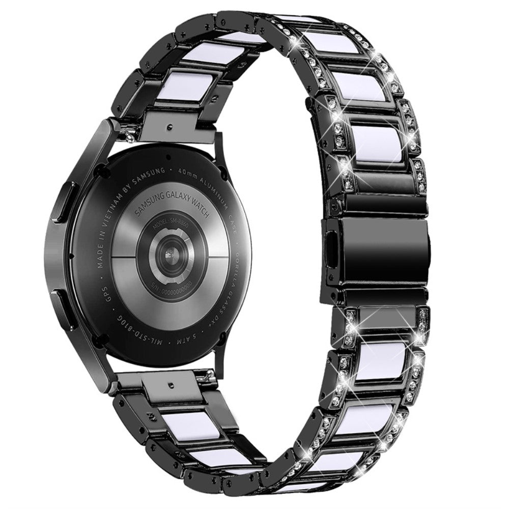 Rigtigt Flot Metal Og Rhinsten Universal Rem passer til Smartwatch