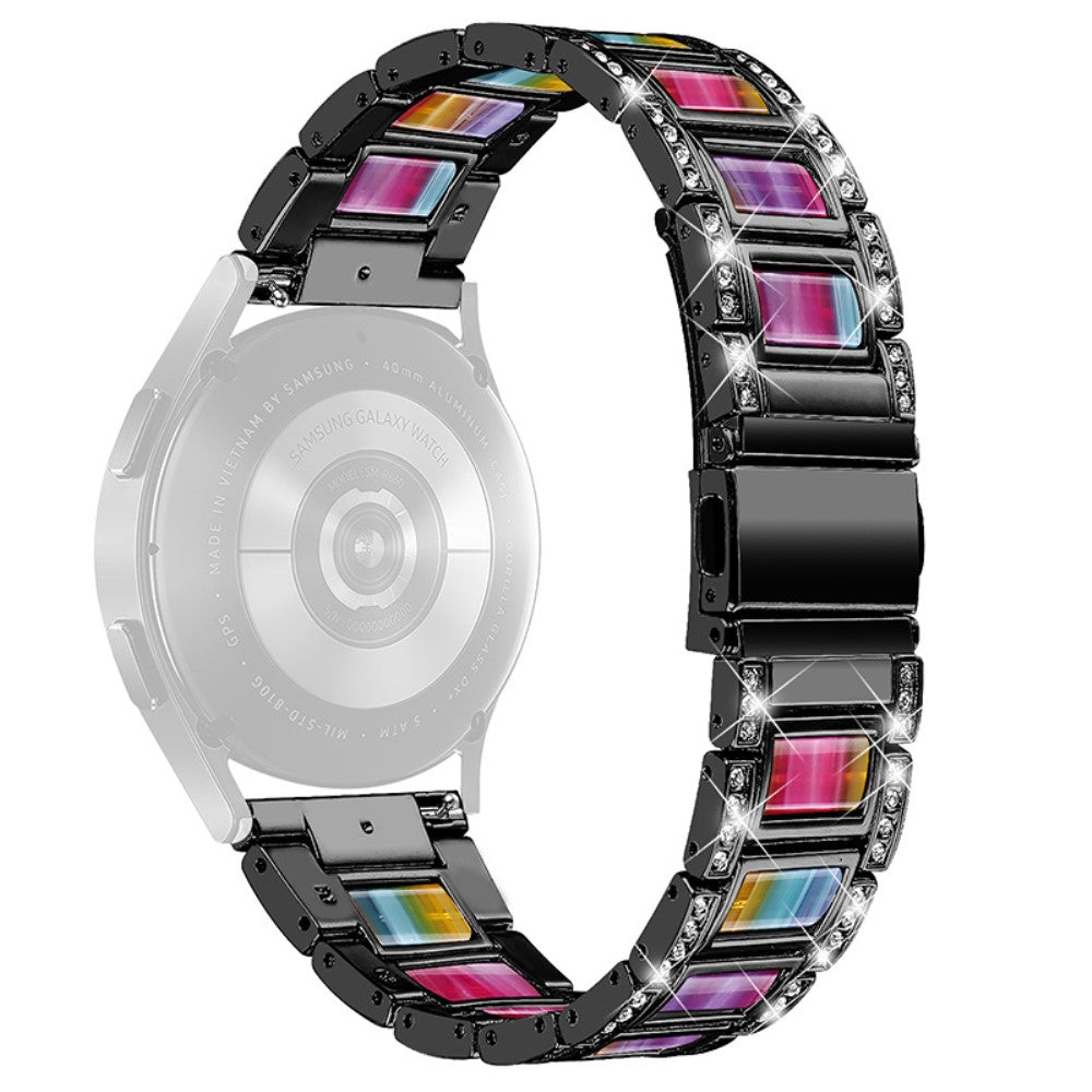 Rigtigt Flot Metal Og Rhinsten Universal Rem passer til Smartwatch