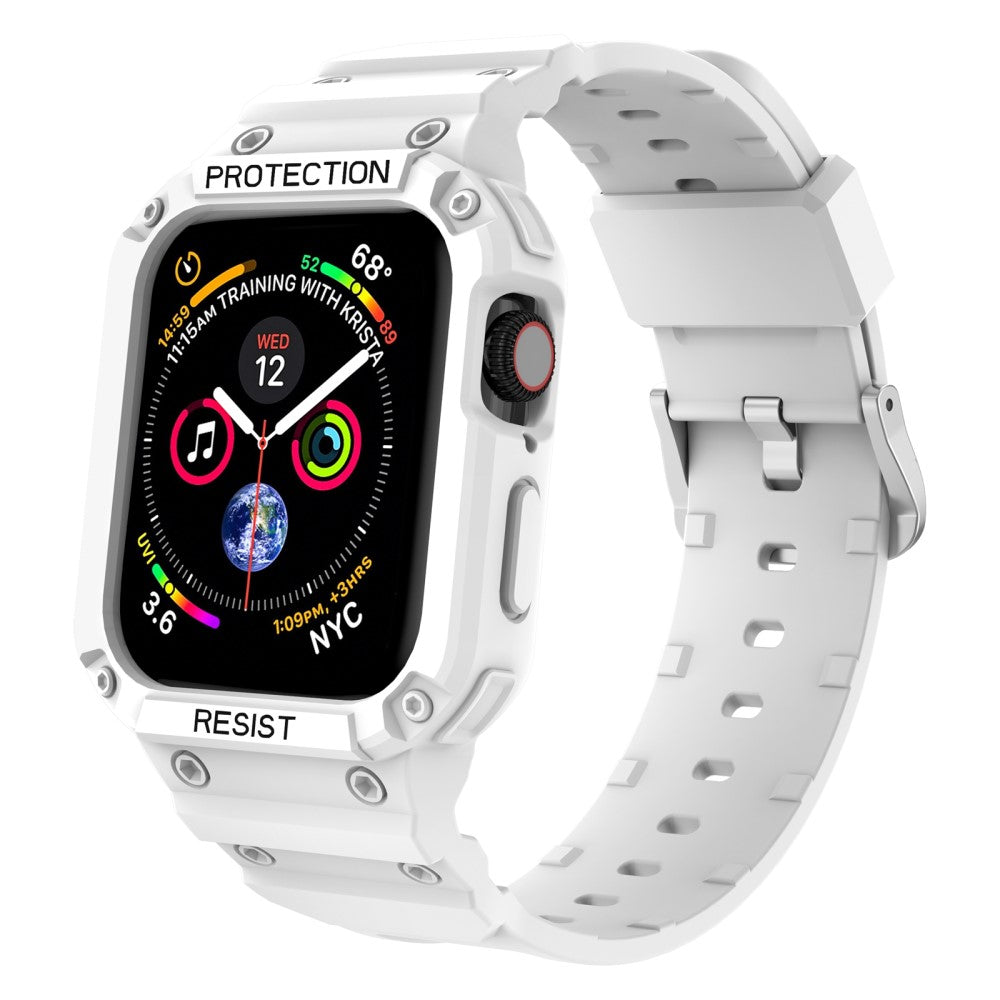 Rigtigt Rart Silikone Rem passer til Apple Watch Series 7 45mm