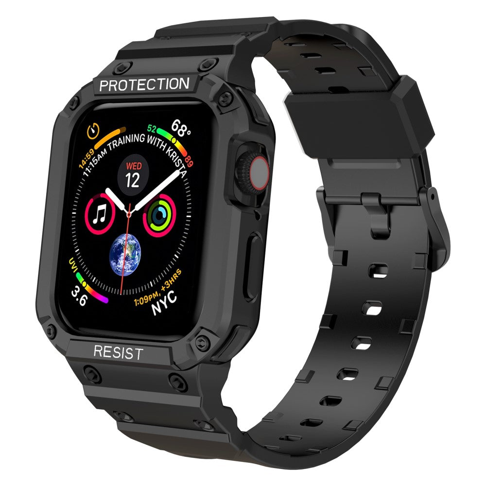 Rigtigt Rart Silikone Rem passer til Apple Watch Series 7 45mm