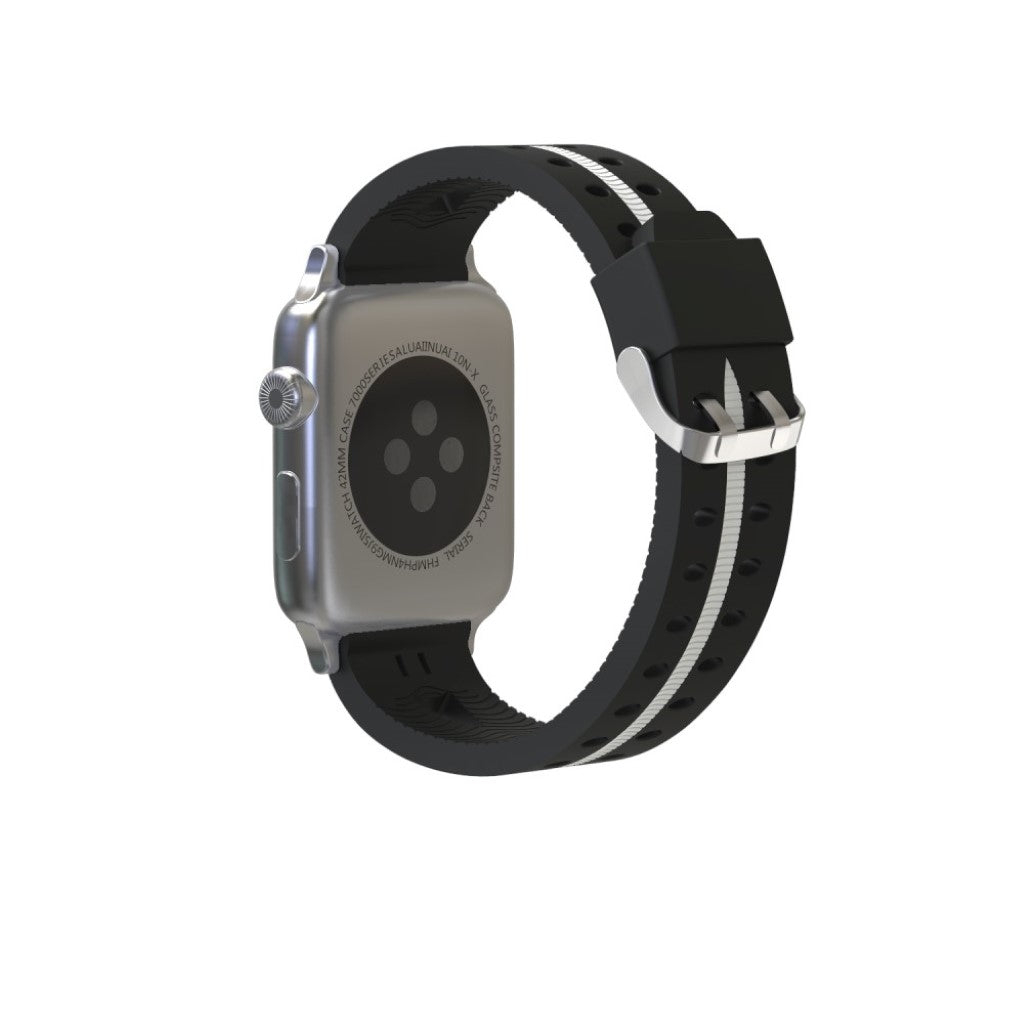 Rigtigt Sejt Silikone Rem passer til Apple Watch Series 4 40mm Online salg