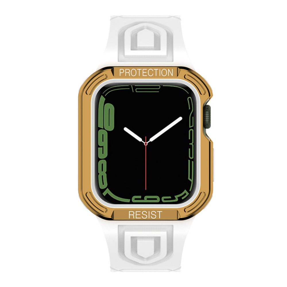 Silikone Rem med Cover passer til Apple Watch Series 7 41mm