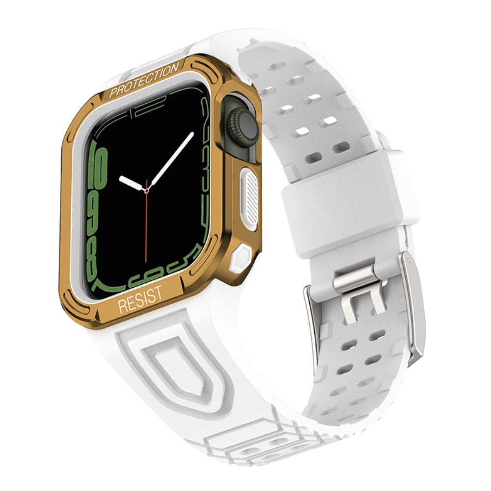 Silikone Rem med Cover passer til Apple Watch Series 7 41mm