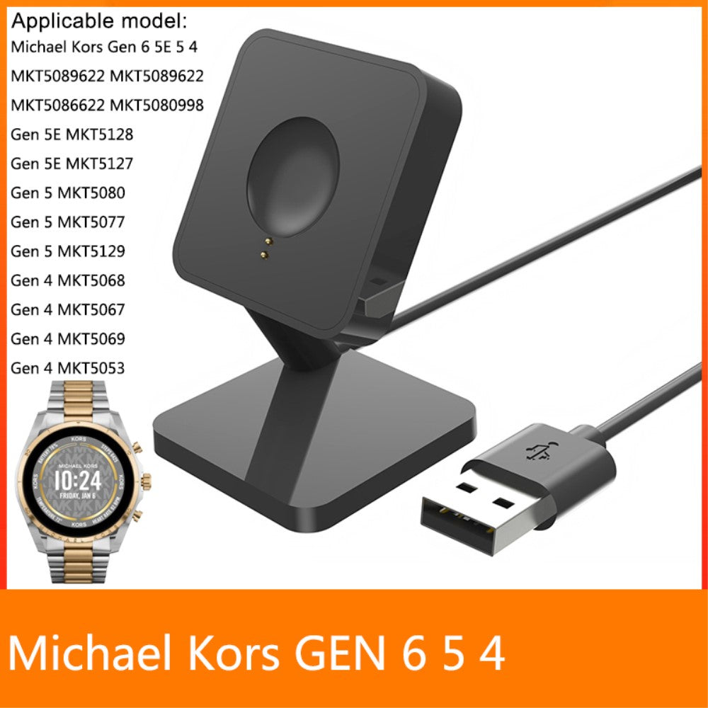 1m Plastik USB Ladestation passer til Michael Smartwatch