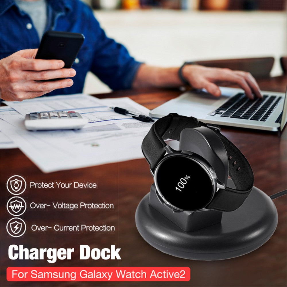 100cm Plastik USB Ladestation passer til Samsung Galaxy Watch 4 (44mm) / Samsung Galaxy Watch Active 2 - 44mm Hot på udsalg