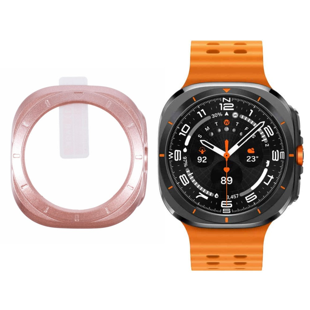 Behagelig Cover med Skærmbeskytter i Glas og Silikone passer til Apple Watch Ultra