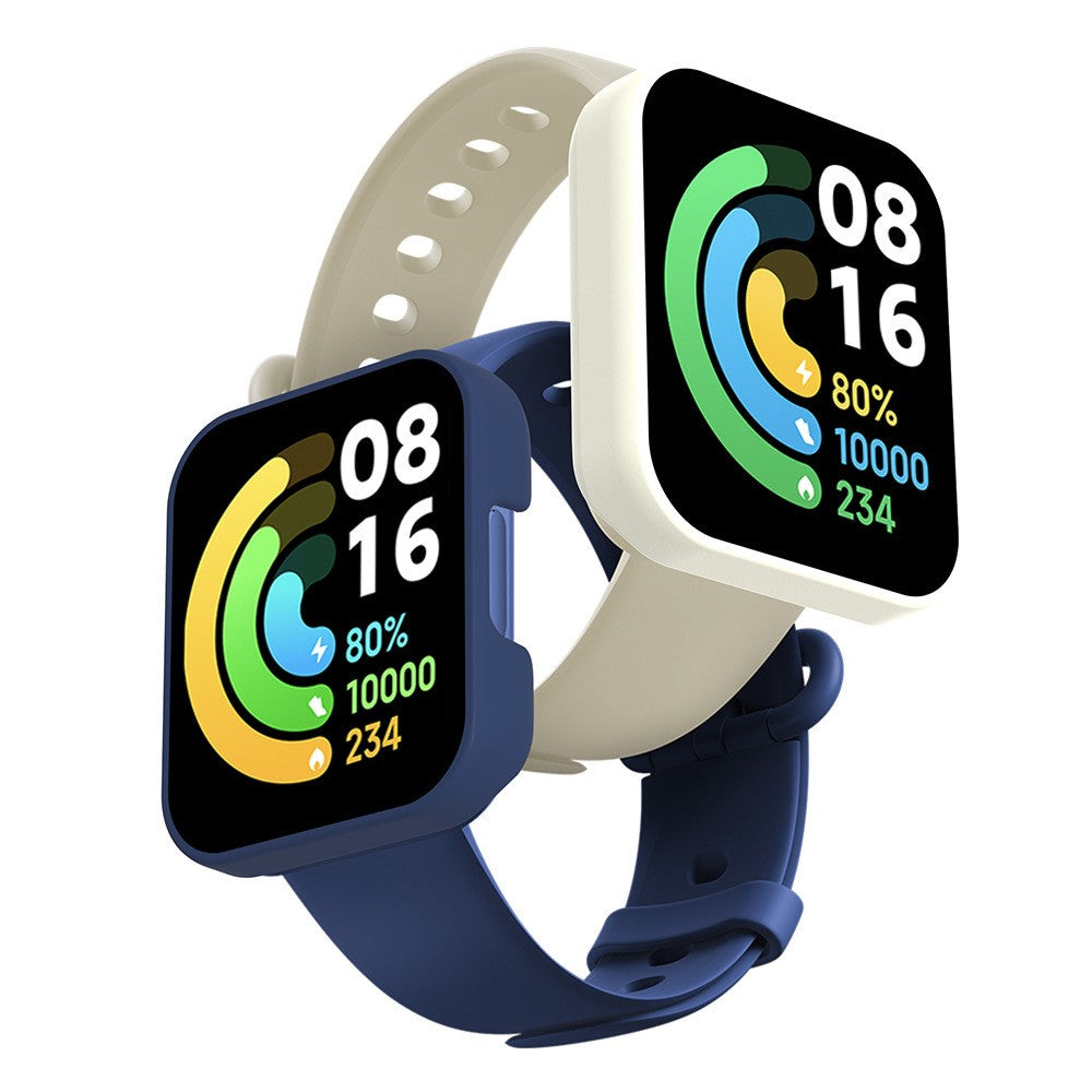 Godt Cover med Skærmbeskytter i Plastik og Hærdet Glas passer til Xiaomi Redmi Watch 2 Lite