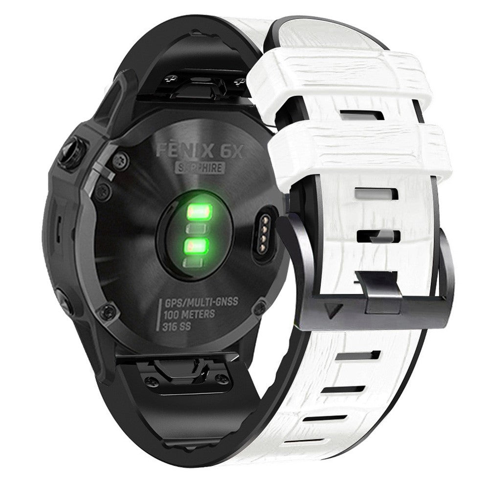 Slidstærk Kunstlæder Og Silikone Universal Rem passer til Smartwatch