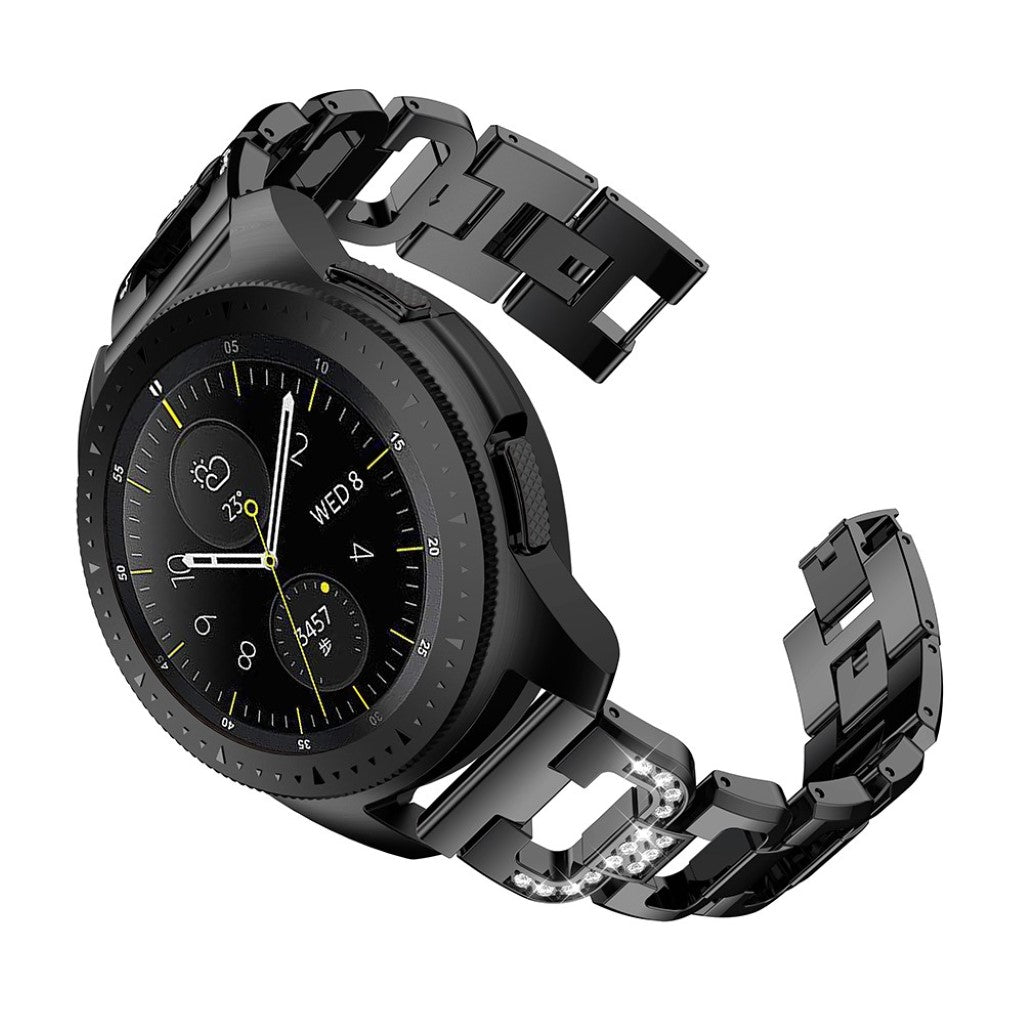 Superflot Metal Og Rhinsten Rem passer til Samsung Galaxy Watch (42mm)