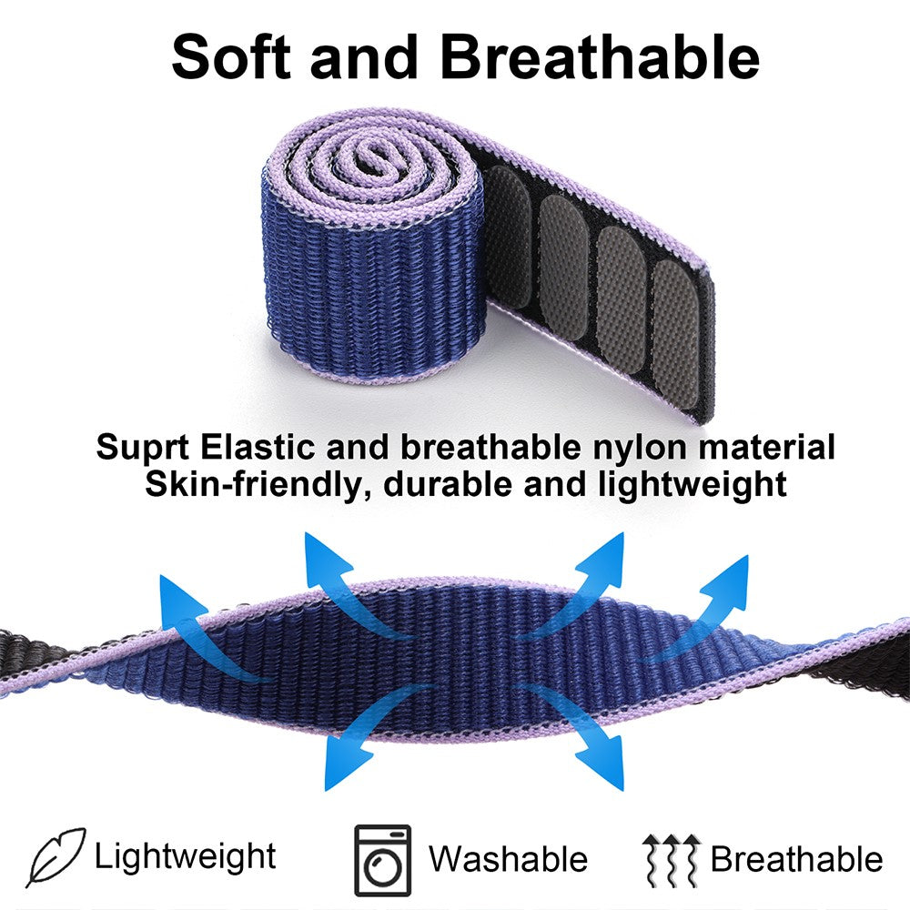 Superflot Nylon Universal Rem passer til Smartwatch