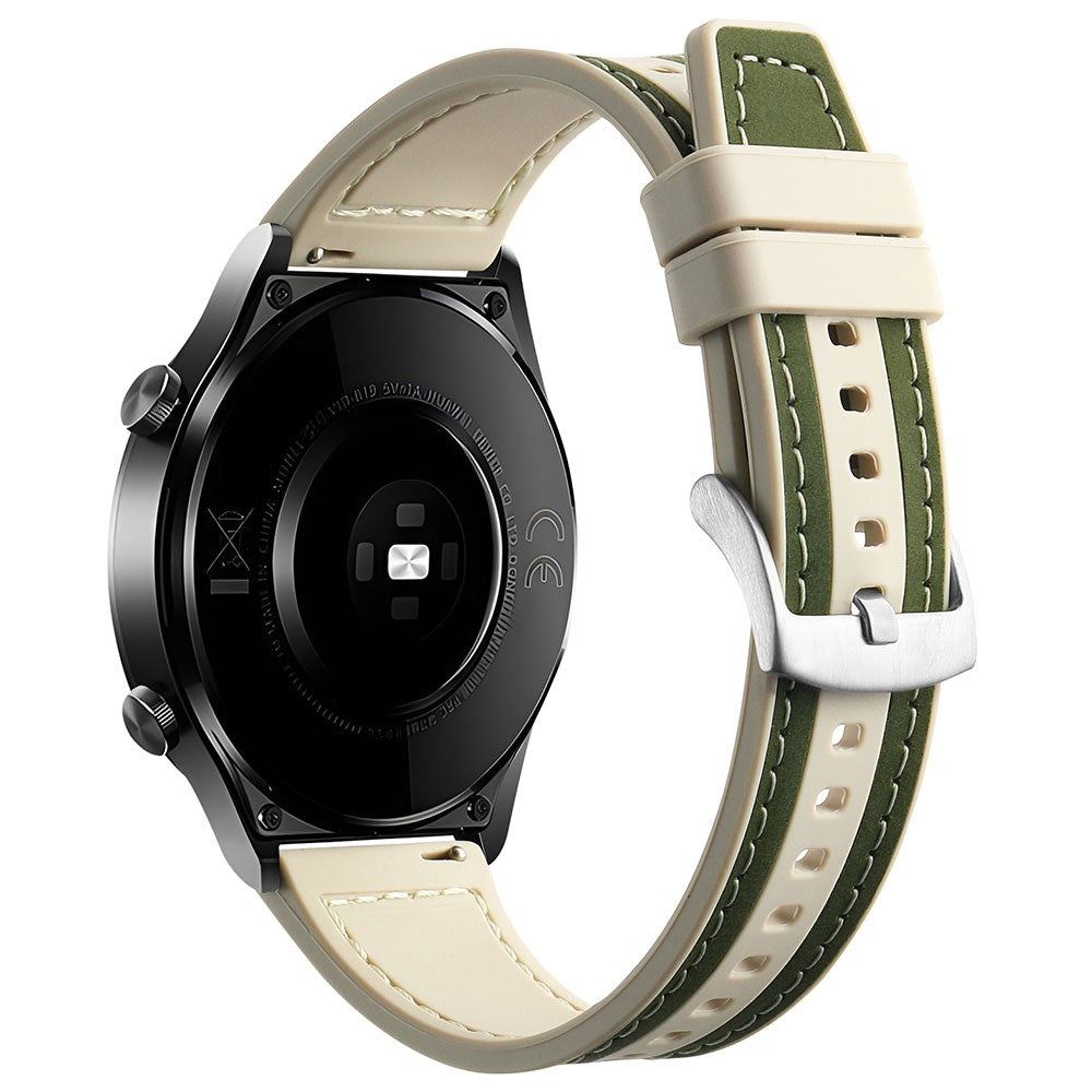 Vildt Cool Ægte Læder Og Silikone Universal Rem passer til Smartwatch