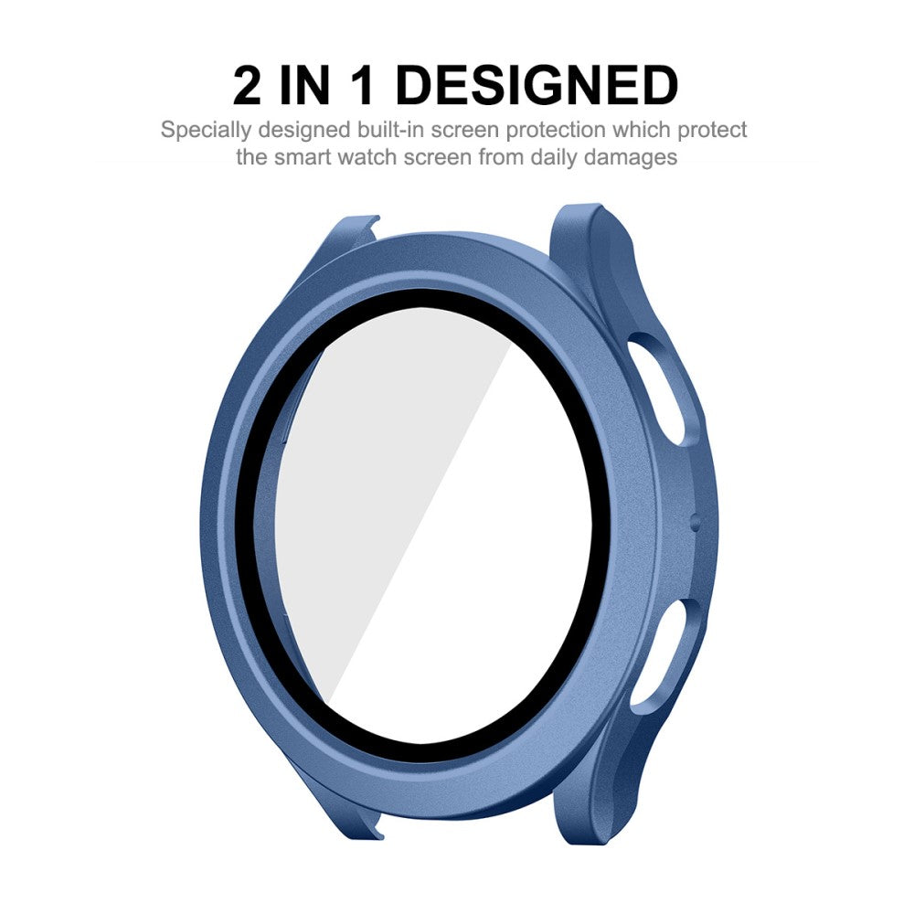 Mega Godt Universal Cover med Skærmbeskytter i Plastik og Hærdet Glas passer til Samsung Galaxy Watch 5 (44mm) / Samsung Galaxy Watch 4 (44mm)