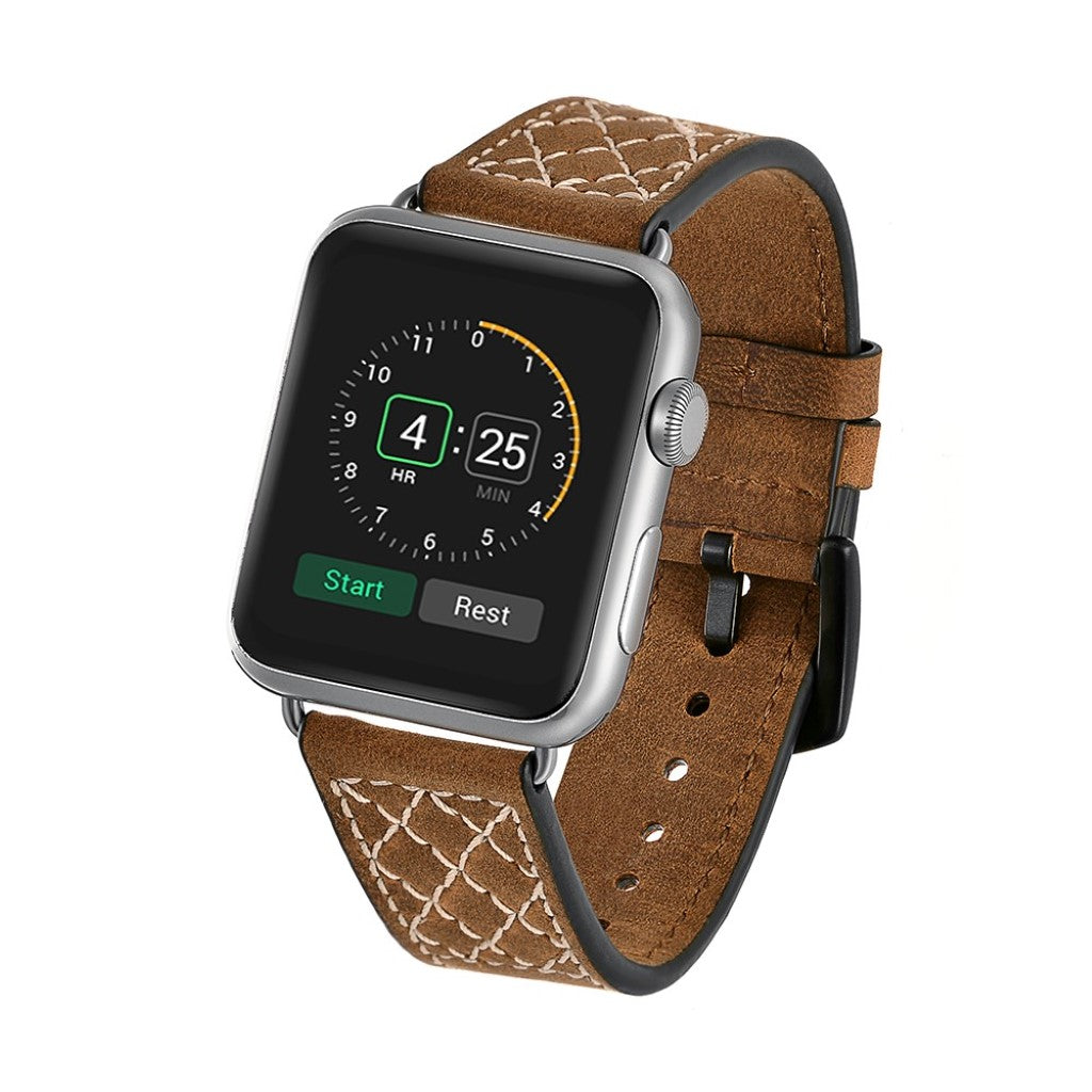 Ægte Læder Universal Rem passer til Apple Watch Series 5 40mm / Apple Watch 40mm