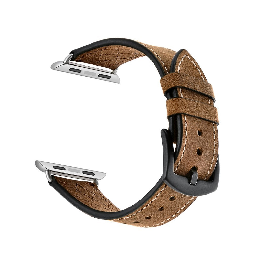Ægte Læder Universal Rem passer til Apple Watch Series 5 40mm / Apple Watch 40mm