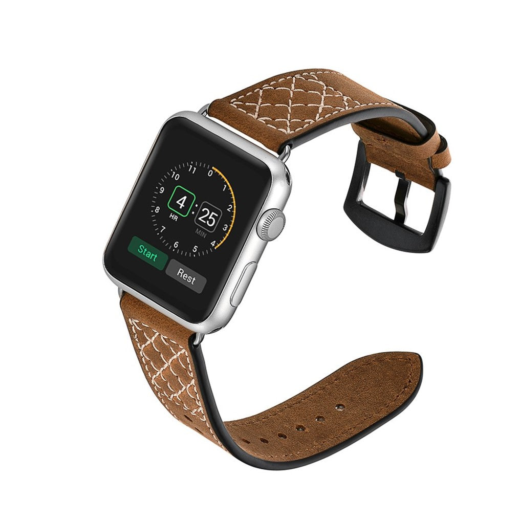 Ægte Læder Universal Rem passer til Apple Watch Series 5 40mm / Apple Watch 40mm