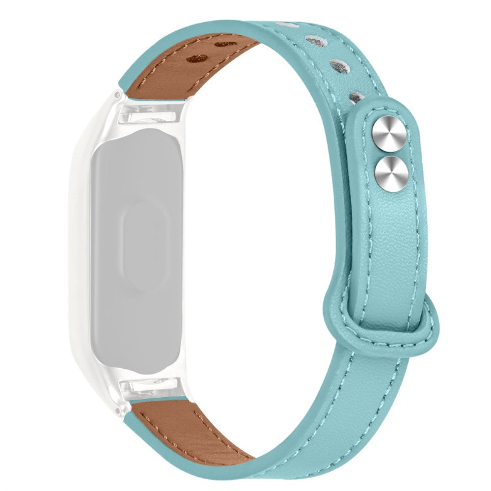 Ægte Læder Universal Rem passer til Xiaomi Mi Smart Band 6 / Xiaomi Mi Band 5