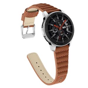 Ægte Læder Universal Rem passer til Samsung Galaxy Watch 3 (45mm) / Samsung Galaxy Watch (46mm)