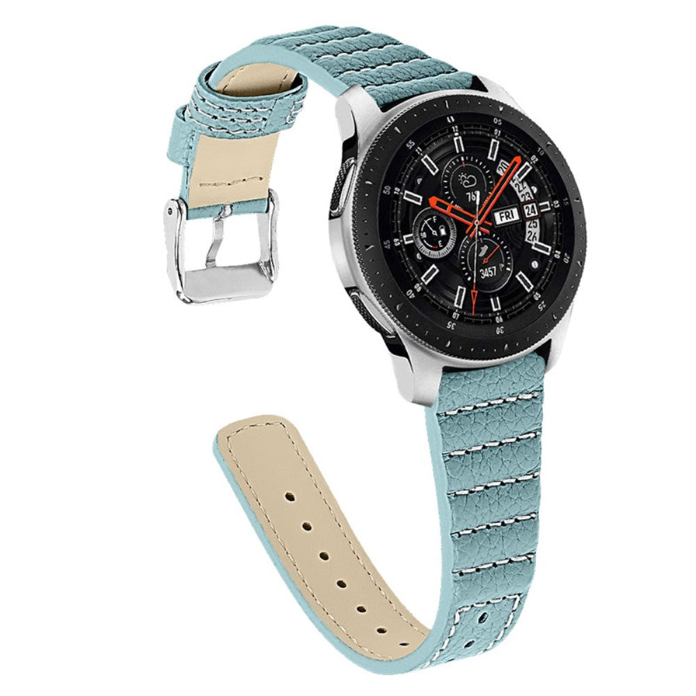 Ægte Læder Universal Rem passer til Samsung Galaxy Watch 3 (45mm) / Samsung Galaxy Watch (46mm)