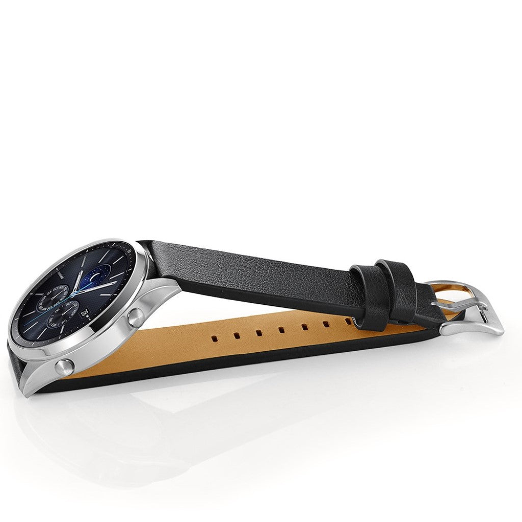 Ægte Læder Universal Rem passer til Samsung Gear S3 / Samsung Gear S3 Frontier