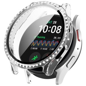 Fint Cover med Skærmbeskytter i Glas og Rhinsten passer til Samsung Galaxy Watch 7 40mm