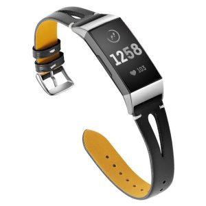 Vildt Godt Ægte Læder Rem passer til Fitbit Charge 3 Levere