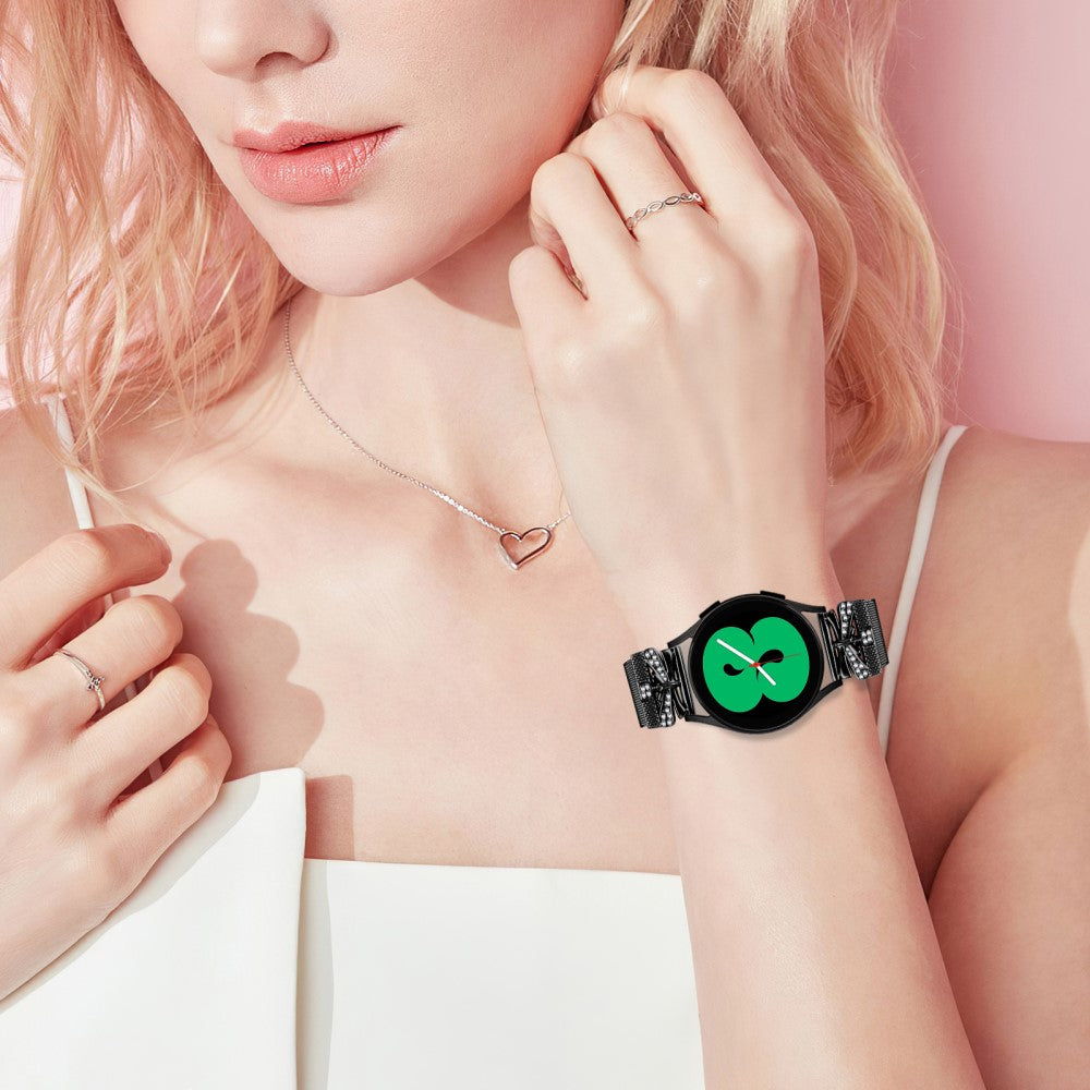 Smuk Metal Og Rhinsten Universal Rem passer til Samsung Smartwatch