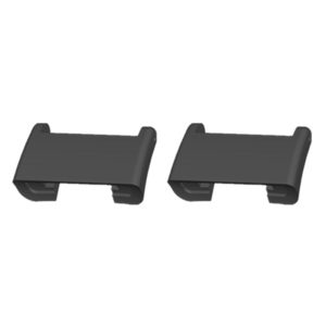 1 Pair Xiaomi Redmi Watch 2 / Watch 2 Lite Connection Adapter 18mm Metal Watch Strap Connector - Black