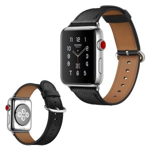 Ægte Læder Universal Rem passer til Apple Watch Series 5 44mm / Apple Watch 44mm Hot på udsalg