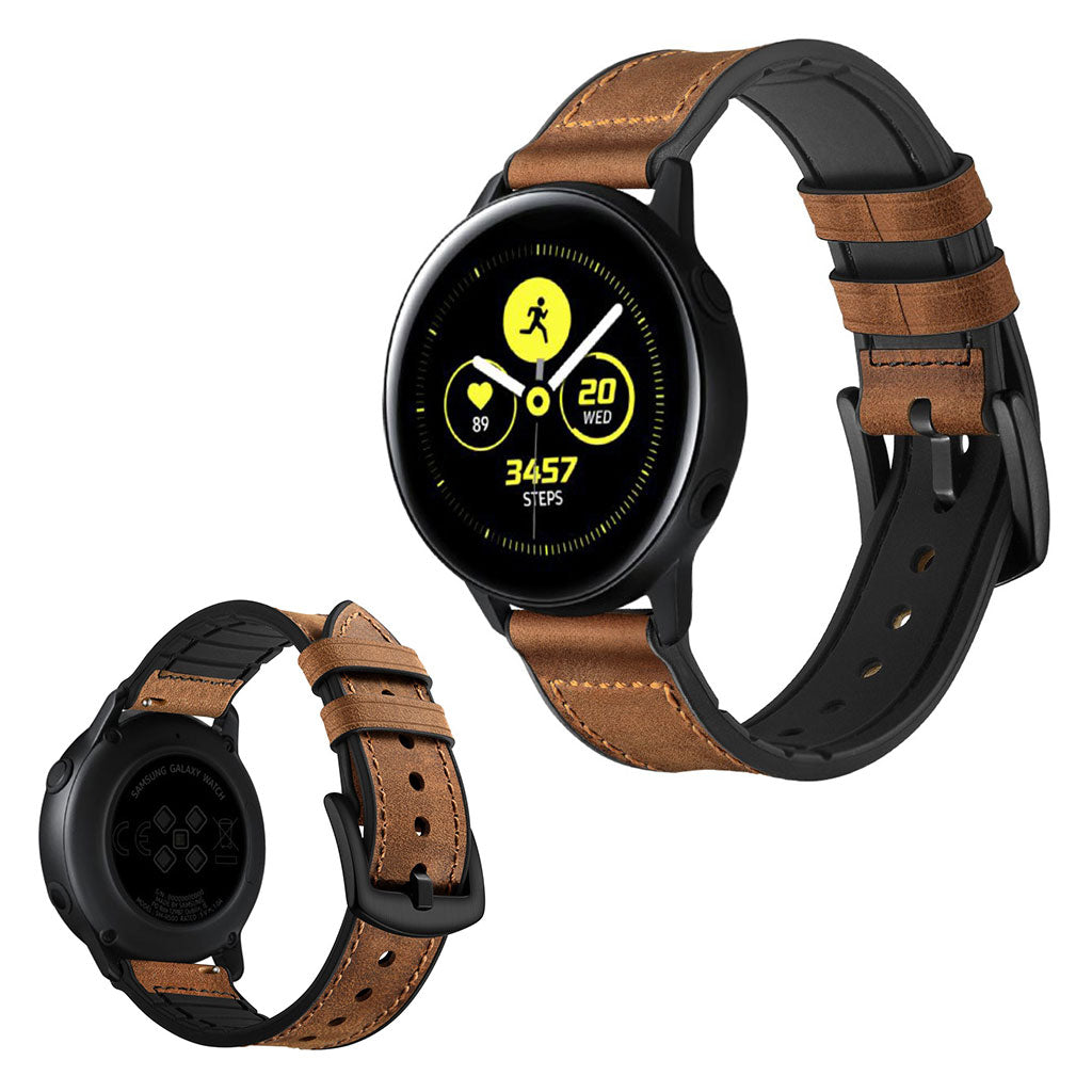 Ægte Læder Universal Rem passer til Garmin Vivoactive 3 / Garmin Vivomove HR Udsalg