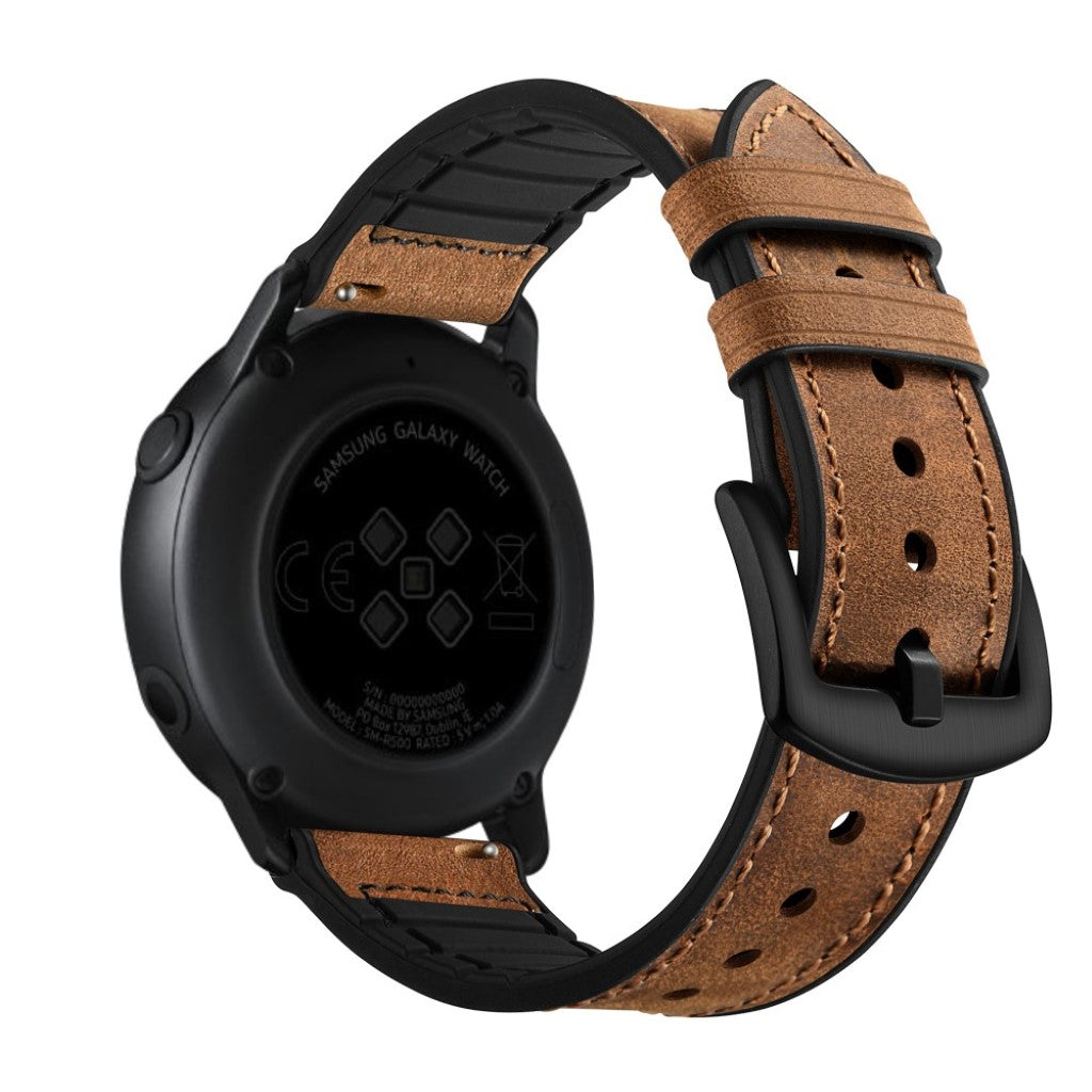 Ægte Læder Universal Rem passer til Garmin Vivoactive 3 / Garmin Vivomove HR Udsalg