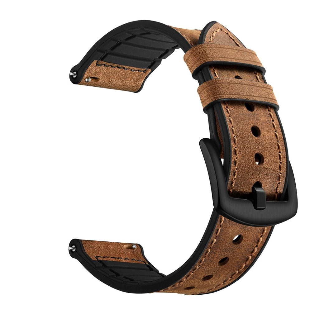Ægte Læder Universal Rem passer til Garmin Vivoactive 3 / Garmin Vivomove HR Udsalg