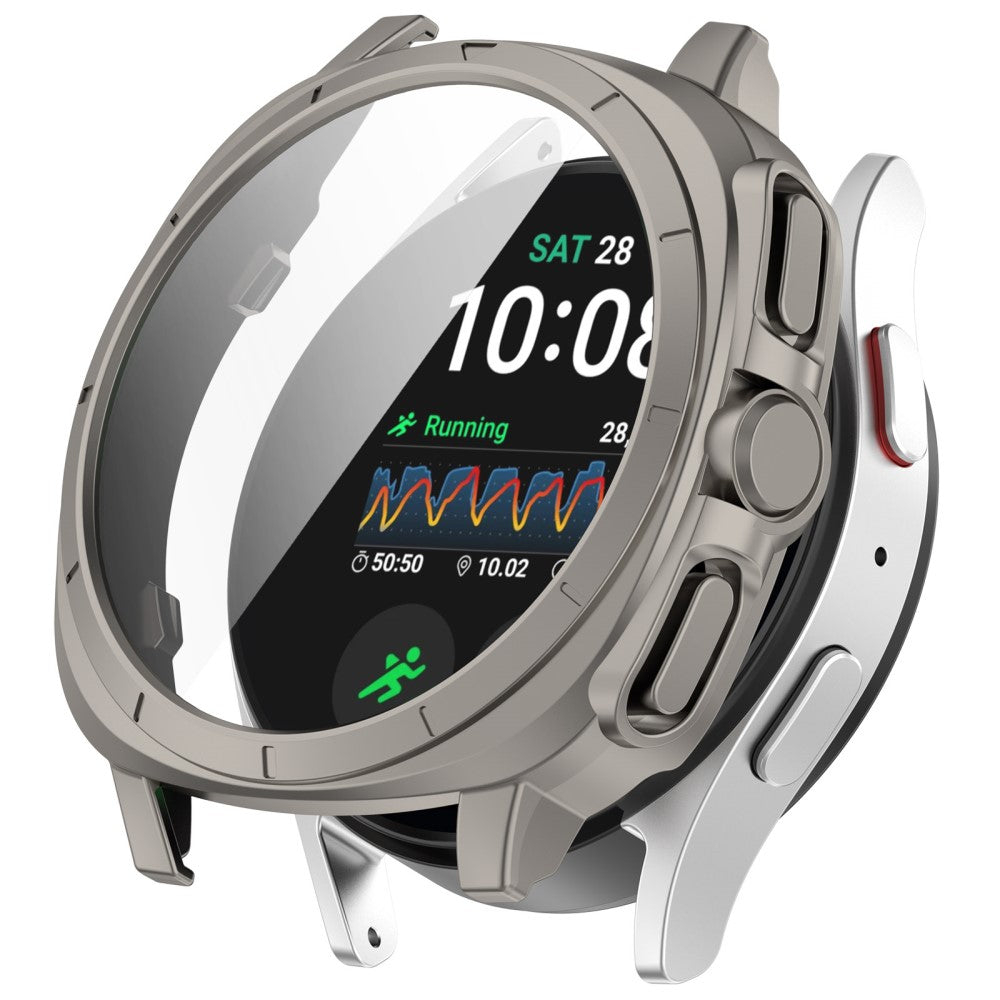 Holdbart Cover med Skærmbeskytter i Plastik passer til Samsung Galaxy Watch 7 40mm