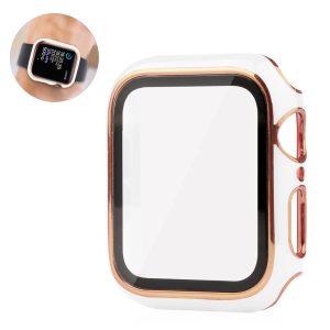 Super Flot Universal Cover med Skærmbeskytter i Plastik og Hærdet Glas passer til Apple Smartwatch