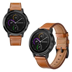 Ægte Læder Universal Rem passer til Garmin Vivoactive 3 / Garmin Vivomove HR