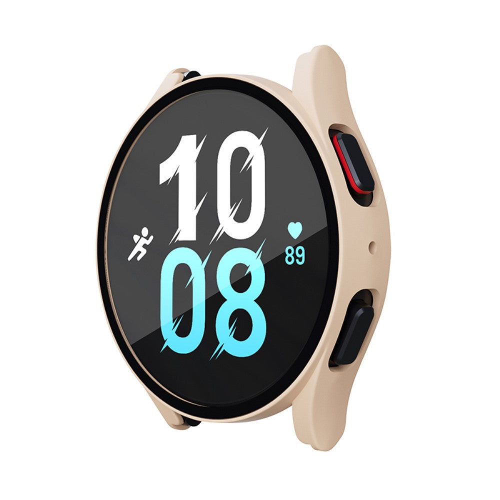 Rigtigt Fint Universal Cover med Skærmbeskytter i Plastik og Hærdet Glas passer til Samsung Galaxy Watch 5 (40mm) / Samsung Galaxy Watch 4 (40mm)