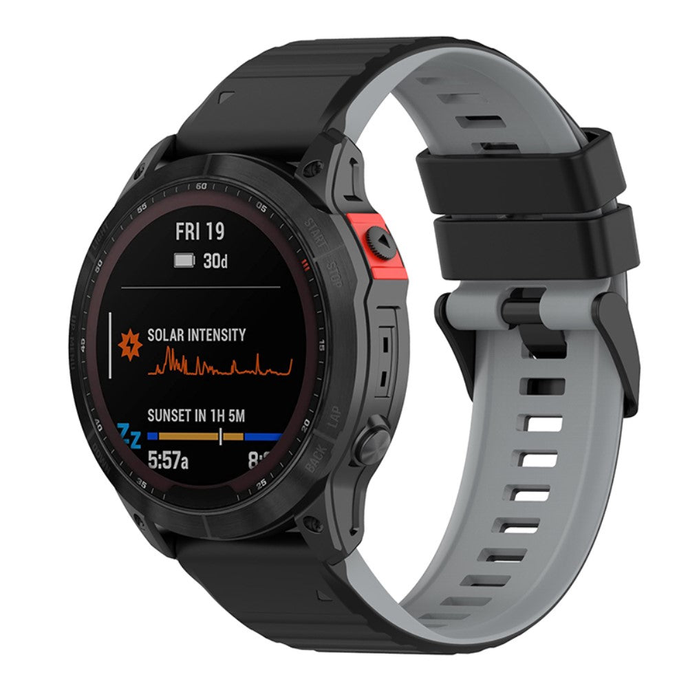 Cool Silikone Rem passer til Garmin Fenix 7