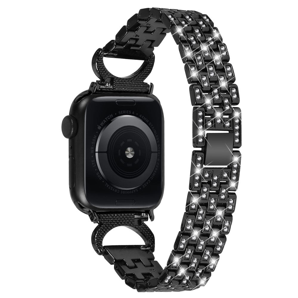 Solid Metal Og Rhinsten Universal Rem passer til Apple Smartwatch Mode