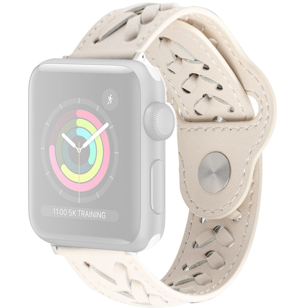 Elegant Ægte Læder Universal Rem passer til Apple Smartwatch