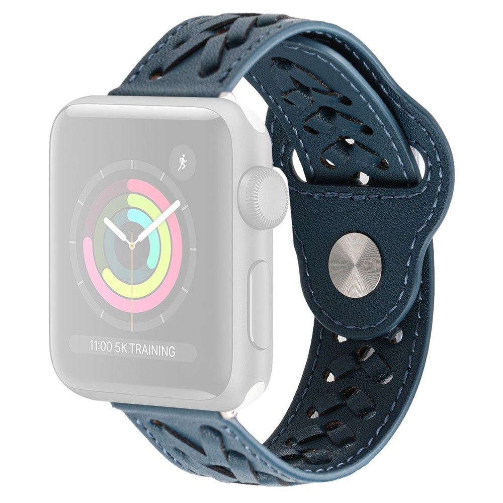 Elegant Ægte Læder Universal Rem passer til Apple Smartwatch