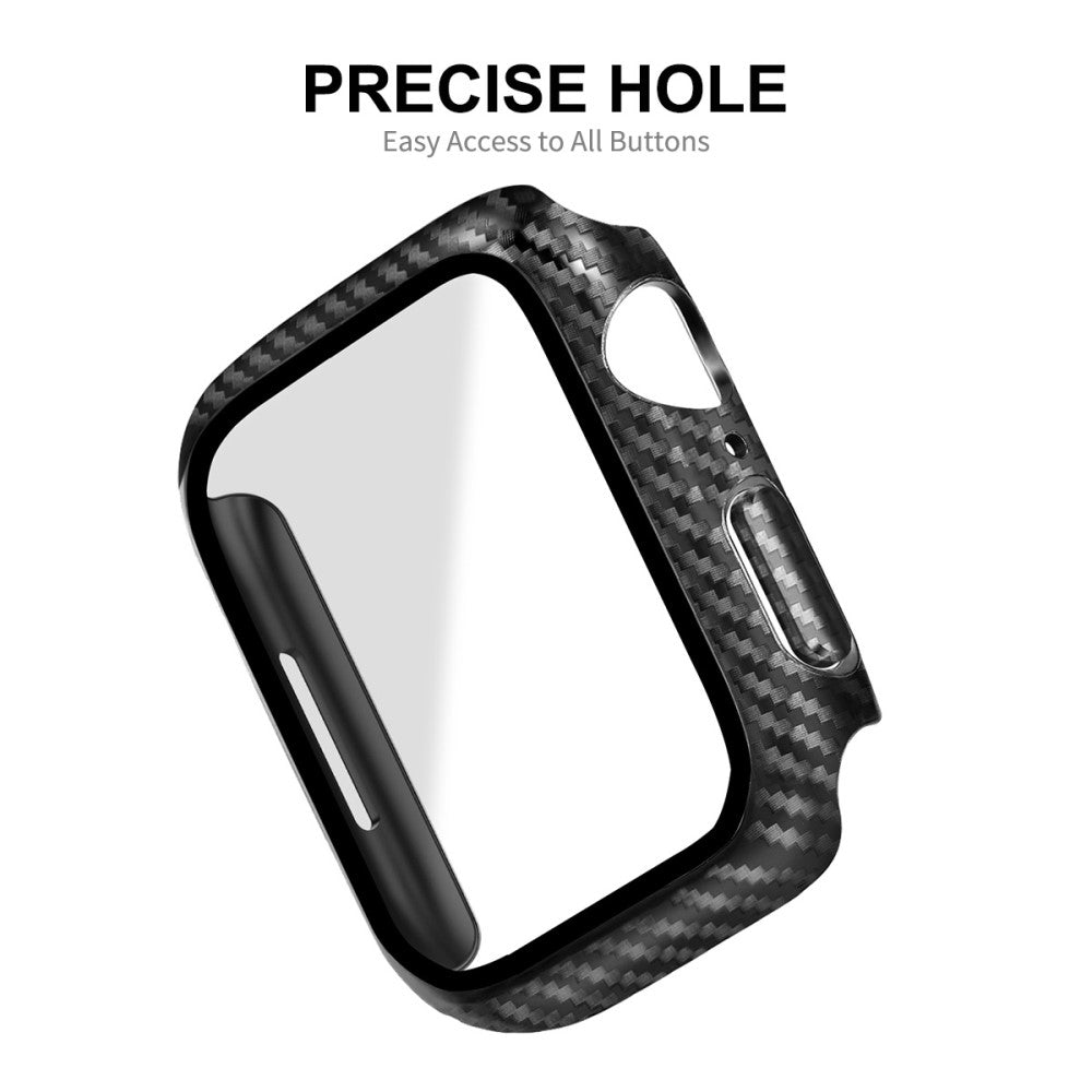 Meget Fed Universal Cover med Skærmbeskytter i Plastik og Hærdet Glas passer til Apple Watch Series 8 (41mm) / Apple Watch Series 7 41mm