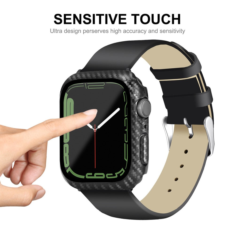 Meget Fed Universal Cover med Skærmbeskytter i Plastik og Hærdet Glas passer til Apple Watch Series 8 (41mm) / Apple Watch Series 7 41mm