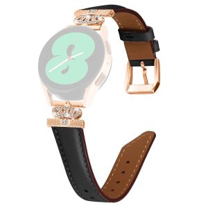 Super Smuk Kunstlæder Og Rhinsten Universal Rem passer til Smartwatch