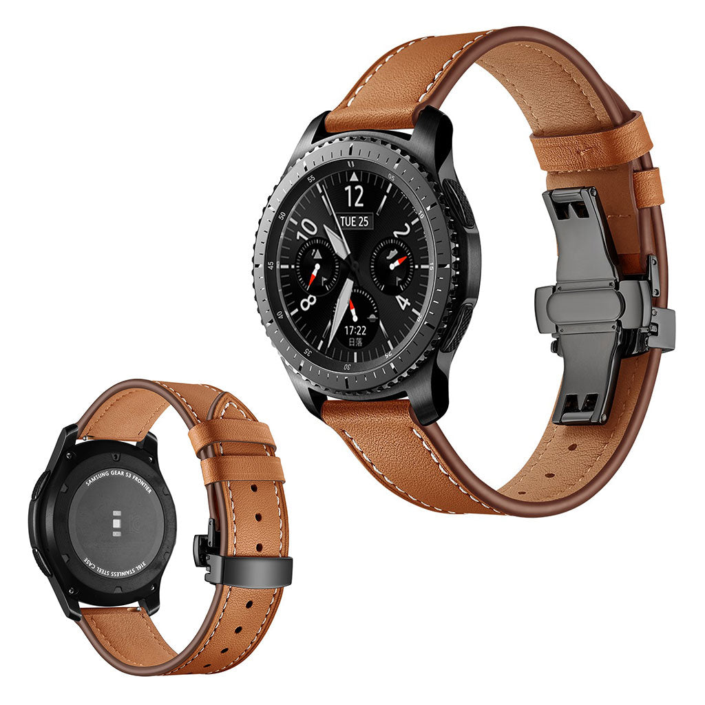 Ægte Læder Universal Rem passer til Samsung Gear S3 / Samsung Gear S3 Frontier