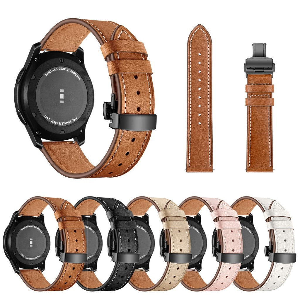 Ægte Læder Universal Rem passer til Samsung Gear S3 / Samsung Gear S3 Frontier