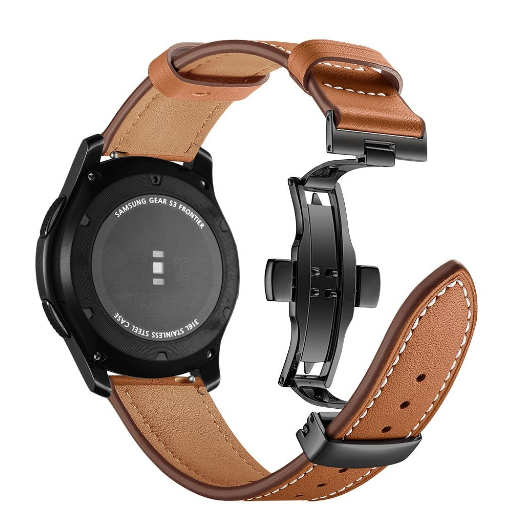 Ægte Læder Universal Rem passer til Samsung Gear S3 / Samsung Gear S3 Frontier