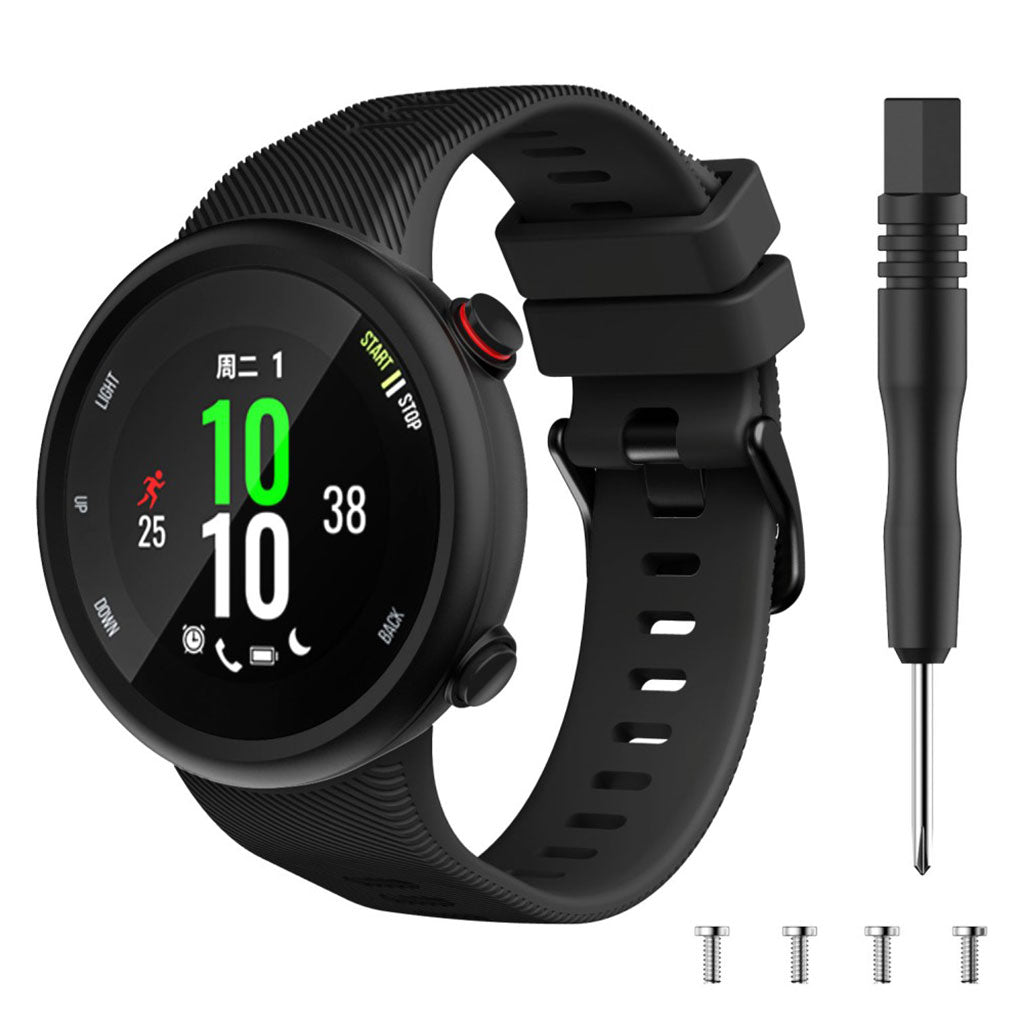Rigtigt Rart Silikone Rem passer til Garmin Forerunner 45S