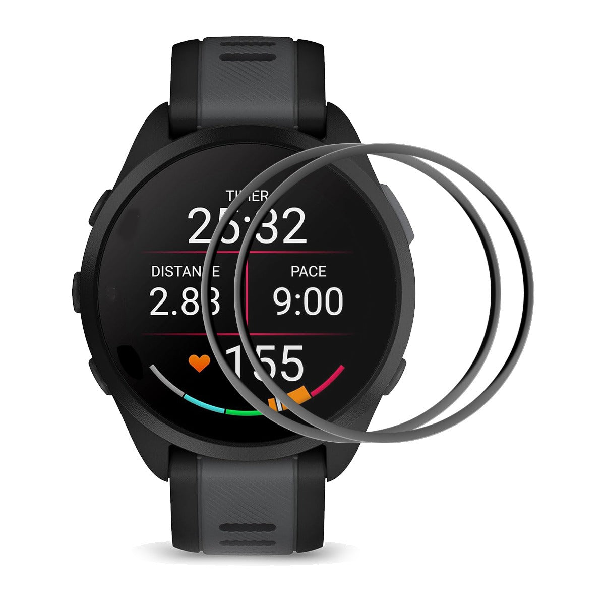 Silikone 3D Kurvet Skærmbeskytter passer til Huawei Watch GT 5 Pro 42mm